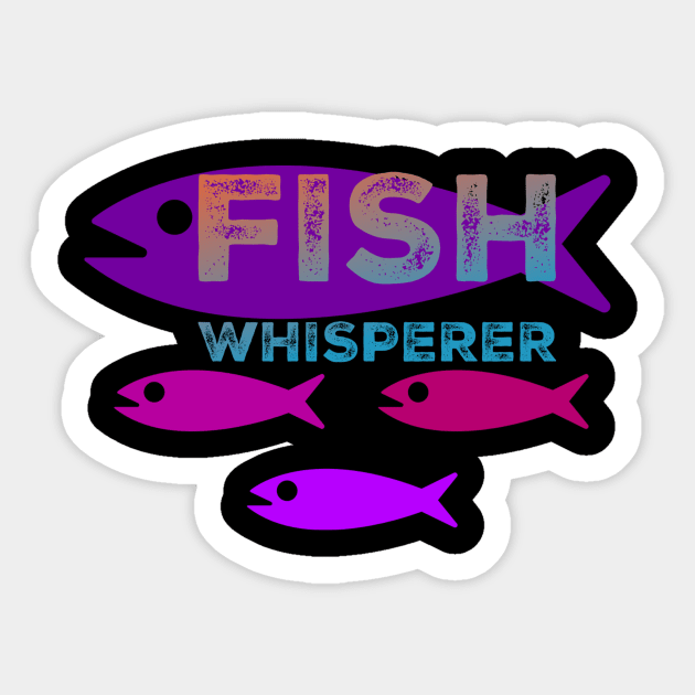 Fish Whisperer Sticker by AtkissonDesign